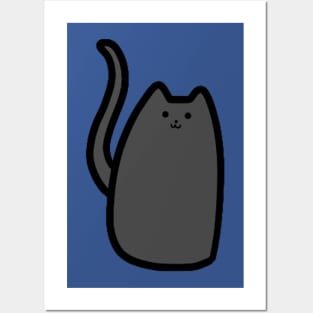 Dark Gray Cat Posters and Art